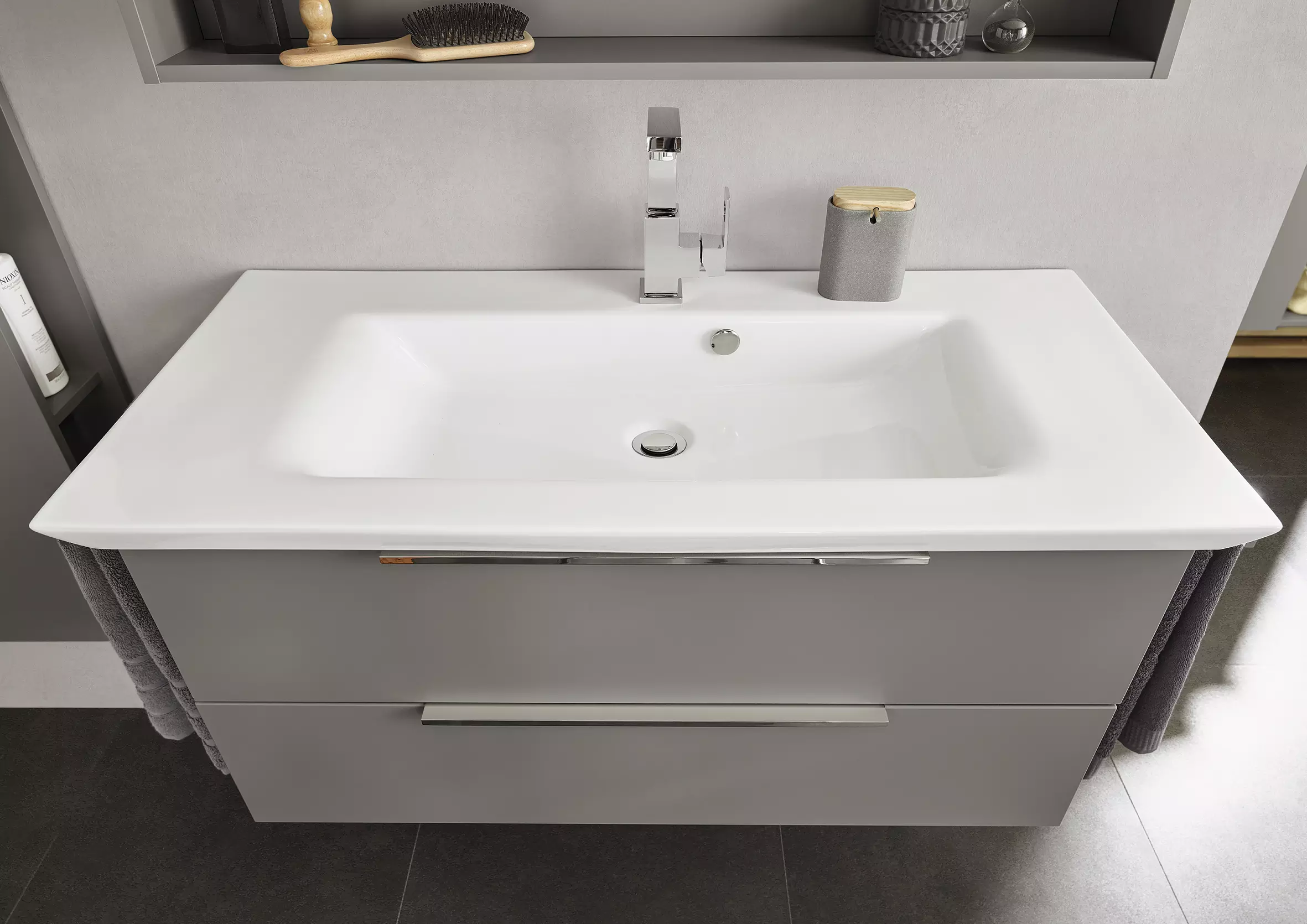 Laguna Set-Waschtischunterschrank mit Waschtisch „Magic“ 860 × 530 × 495 mm