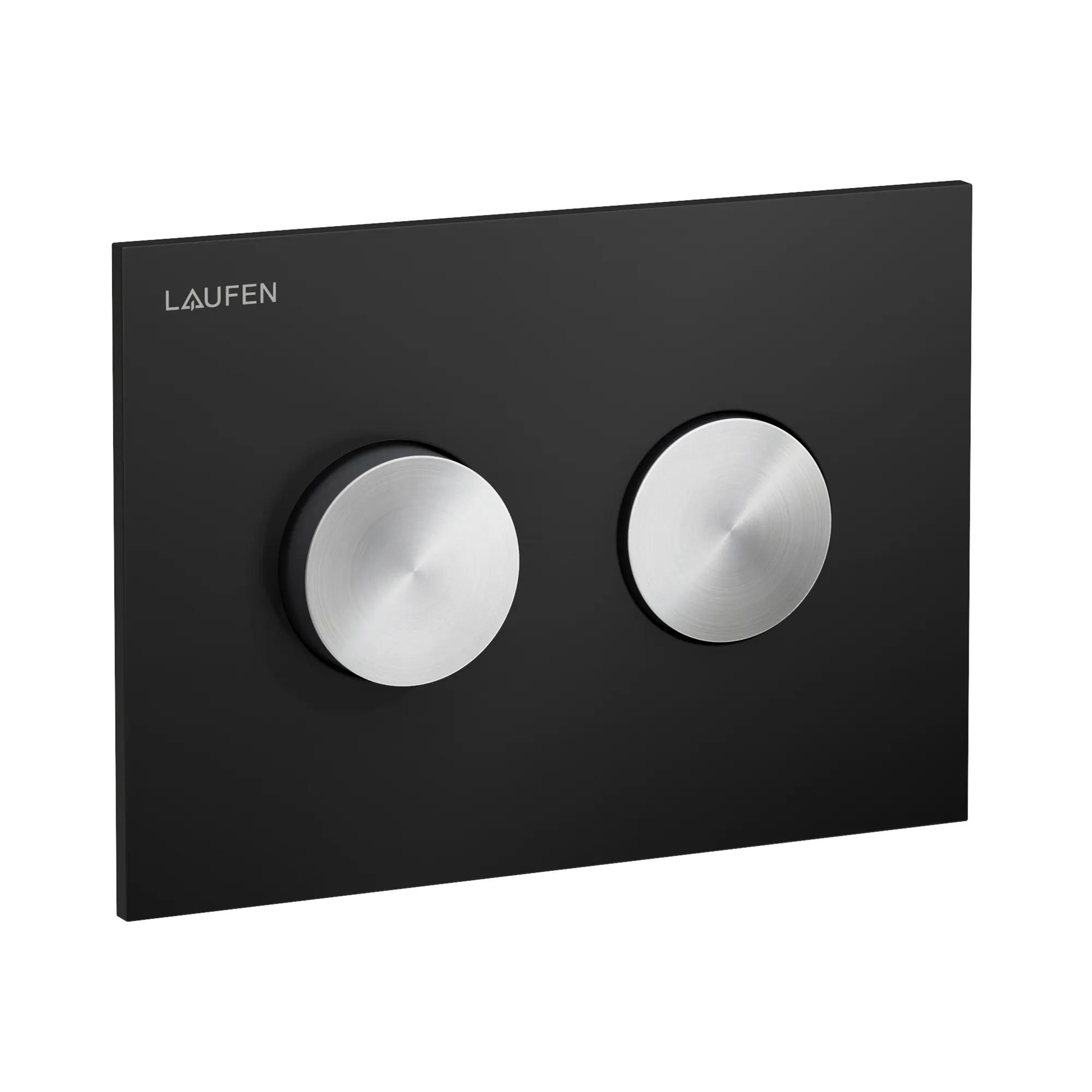 Betätigungsplatte GROOVE INEO 203x145x6, aus Kunsstoff, für Frontbetätigung oder Betätigung von oben, für Unterputz-Spülkasten mit Dual-Flush 2-Mengen-Spülsystem, auch für flächenbündigen Einbau geeignet, weiß
