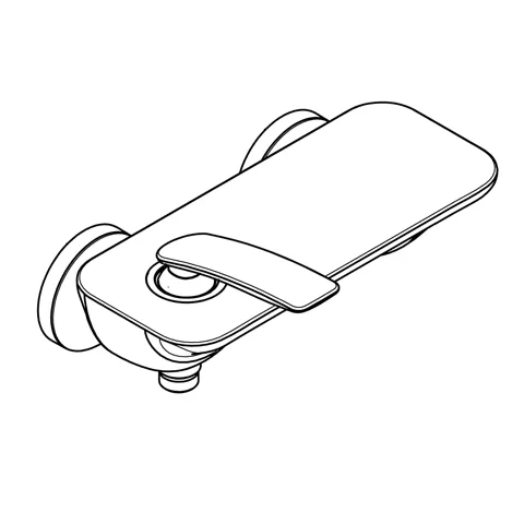 Kludi BALANCE Brause-EHM mattschwarz/chrom