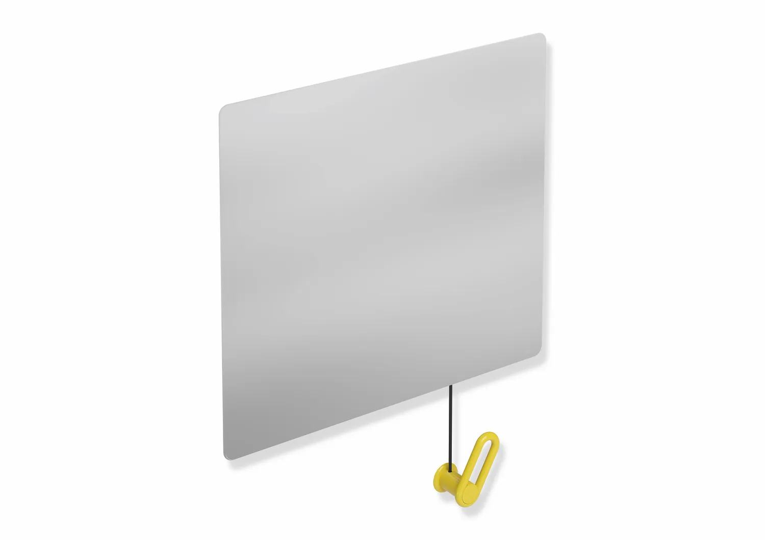 HEWI Kippspiegel „Serie 801“ 60 × 54 cm in Senfgelb HEWI Kippspiegel „Serie 801“ 60 × 54 cm in Senfgelb