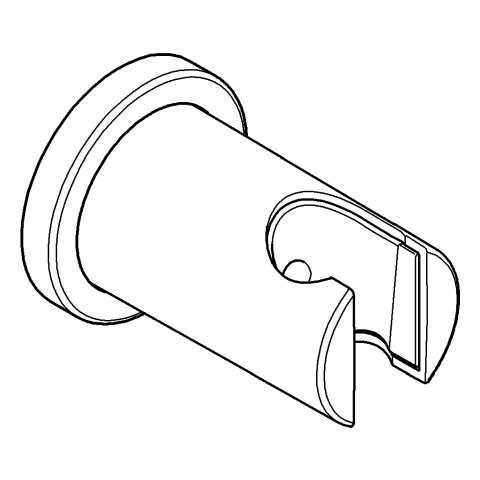 Handbrausehalter Rainshower 22117, runde Rosette, nicht verstellbar, phantom black Handbrausehalter Rainshower 22117, runde Rosette, nicht verstellbar, phantom black