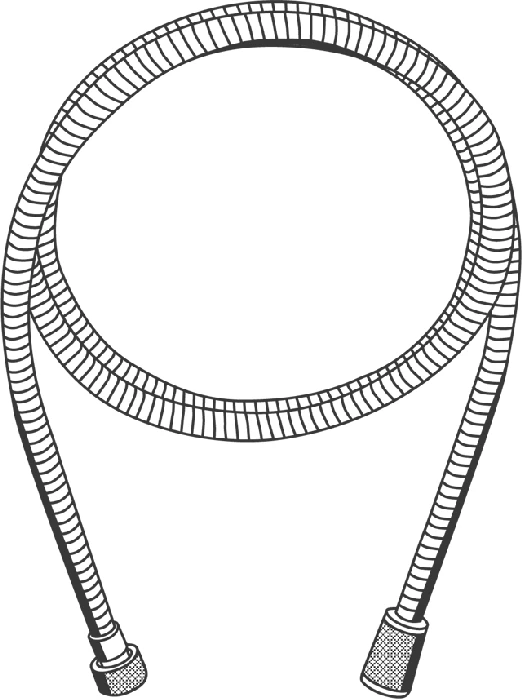 Metallbrauseschlauch Relexaflex 28140_1, 2.000 mm, chrom