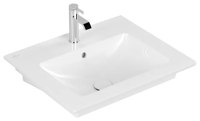 Villeroy & Boch Wandwaschtisch „Venticello“ 600 × 505 × 165 mm, für Becken mittig, mit Hahnlochbohrung, Hahnlochposition mittig in Weiß Alpin Villeroy & Boch Wandwaschtisch „Venticello“ 600 × 505 × 165 mm, für Becken mittig, mit Hahnlochbohrung, Hahnlochposition mittig in Weiß Alpin