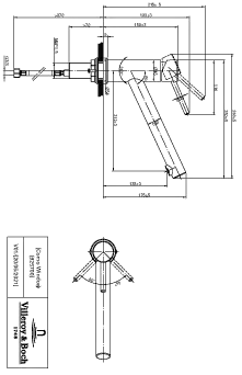 Villeroy & Boch Küchenarmatur „Como Window“ Ausladung 212 mm
