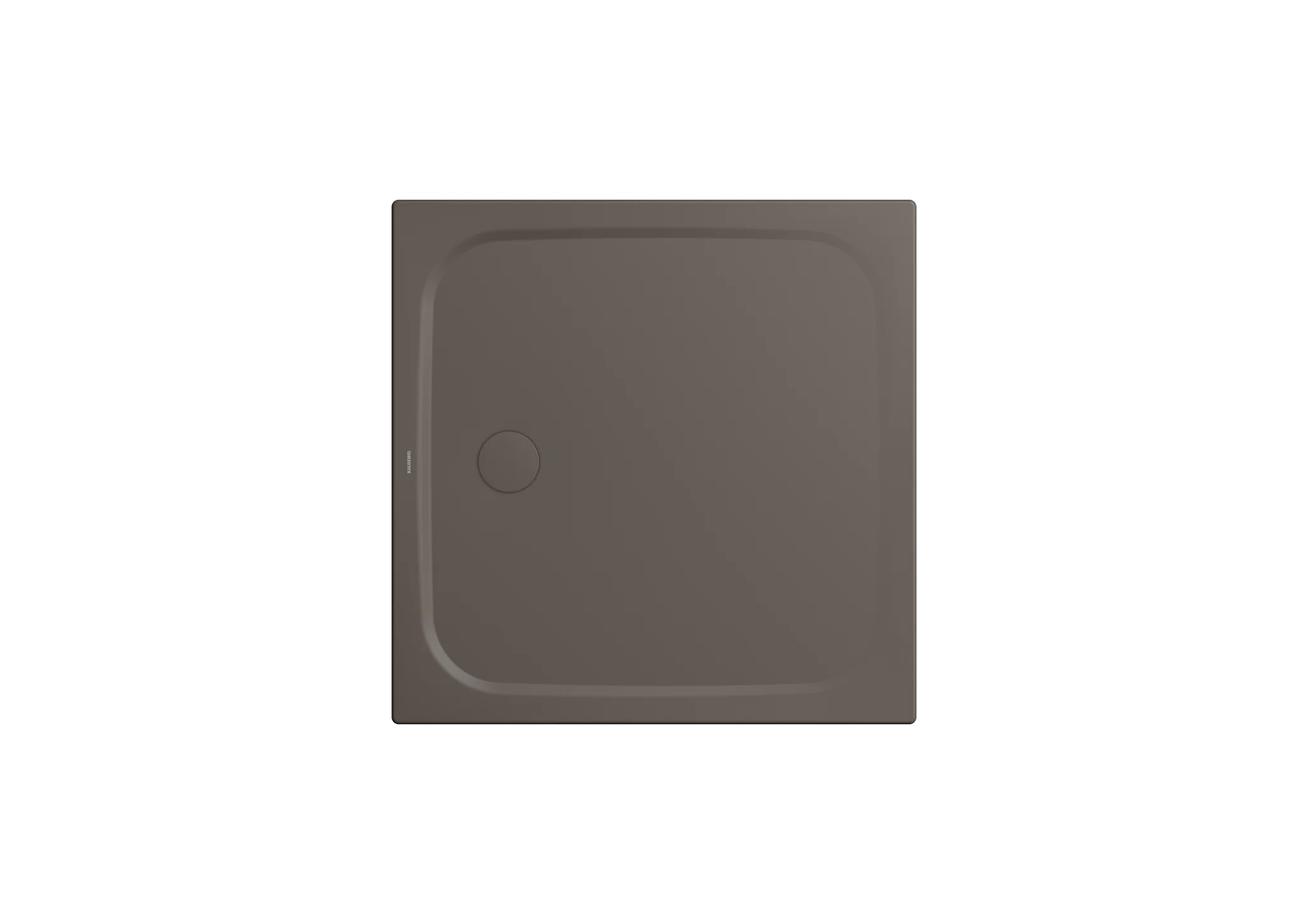 Kaldewei CAYONOPLAN Duschfläche, Serie EXTRAFLACH, Modell 2258-5, 1000x1000 mm, warm grey 80, Invisible Grip