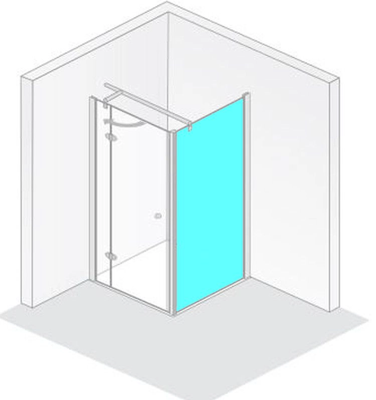 HSK teilgerahmte Seitenwand „Premium Classic“ Glas Linea 02, Profile Manhattan, für 1000 mm, H: 2000 mm HSK teilgerahmte Seitenwand „Premium Classic“ Glas Linea 02, Profile Manhattan, für 1000 mm, H: 2000 mm