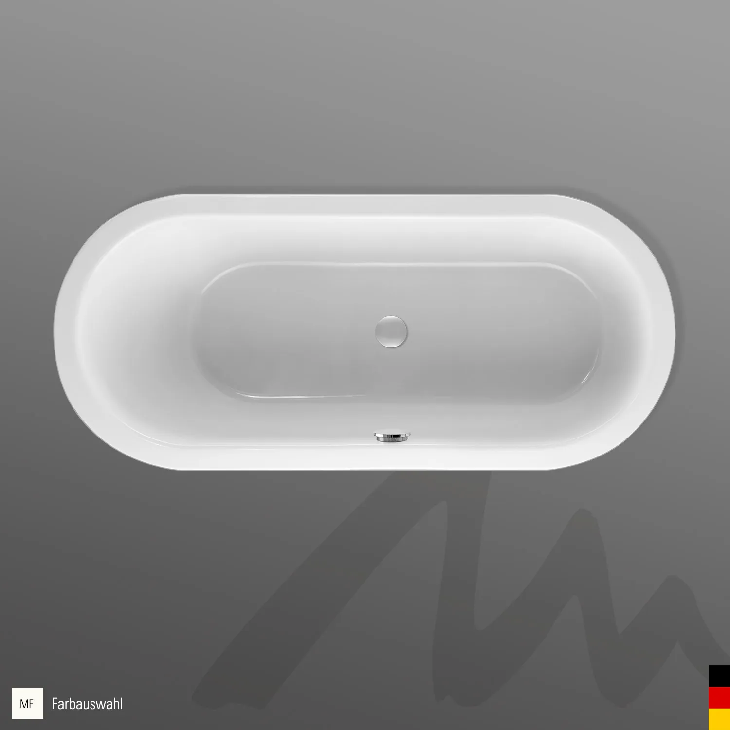 Mauersberger Acryl-Badewanne crispa 180⁄80 uno, 1800x800x475, rein-weiß