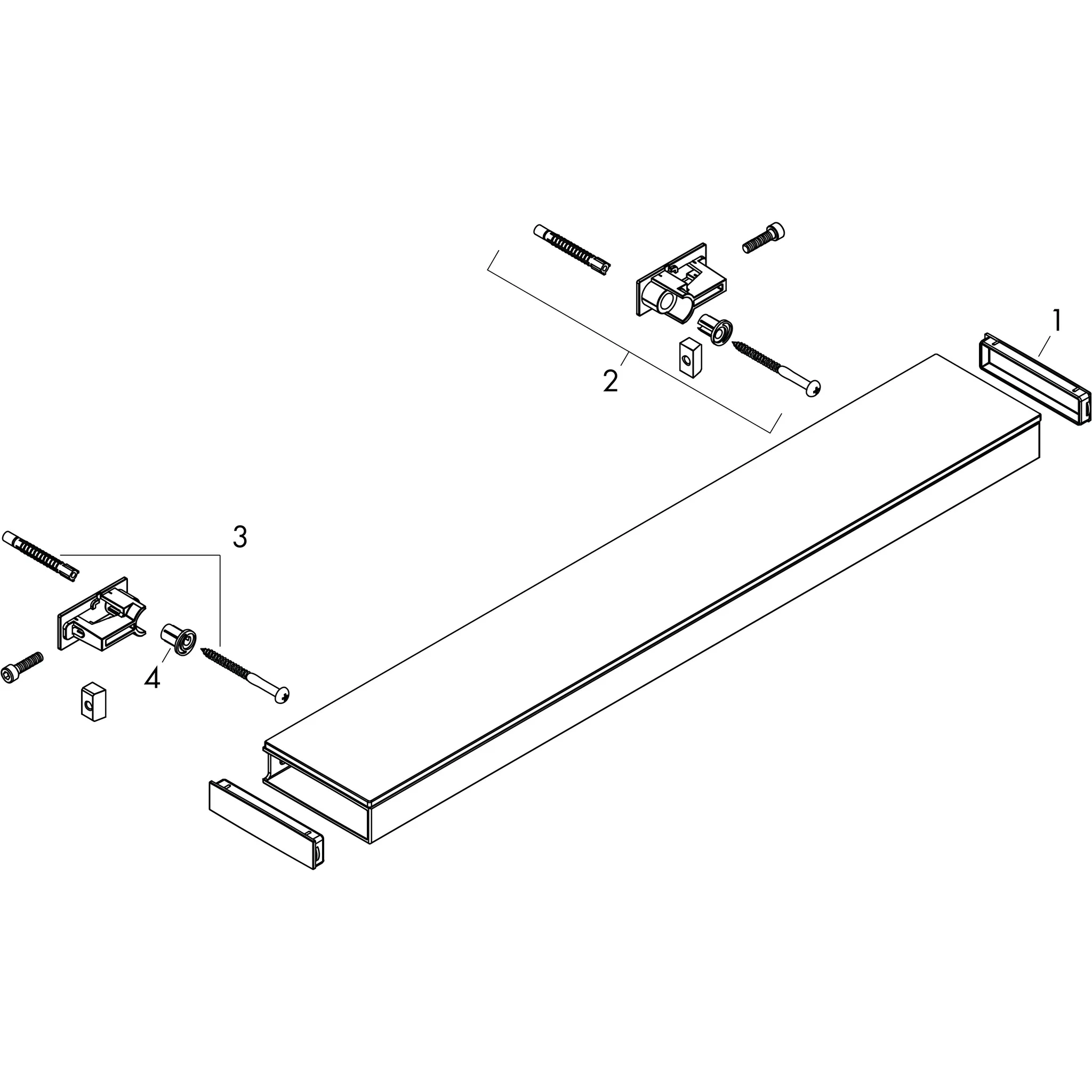 Ablage 500 Rainfinity chrom Ablage 500 Rainfinity chrom