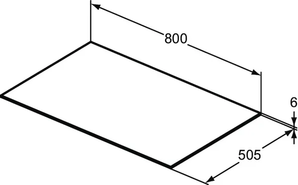 Waschtischplatte Conca, aus Keramik, 802x505x6mm, Marmor Noir Desir Waschtischplatte Conca, aus Keramik, 802x505x6mm, Marmor Noir Desir