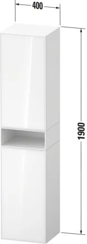 Duravit Hochschrank „Zencha“ 40 × 176 × 36 cm Duravit Hochschrank „Zencha“ 40 × 176 × 36 cm