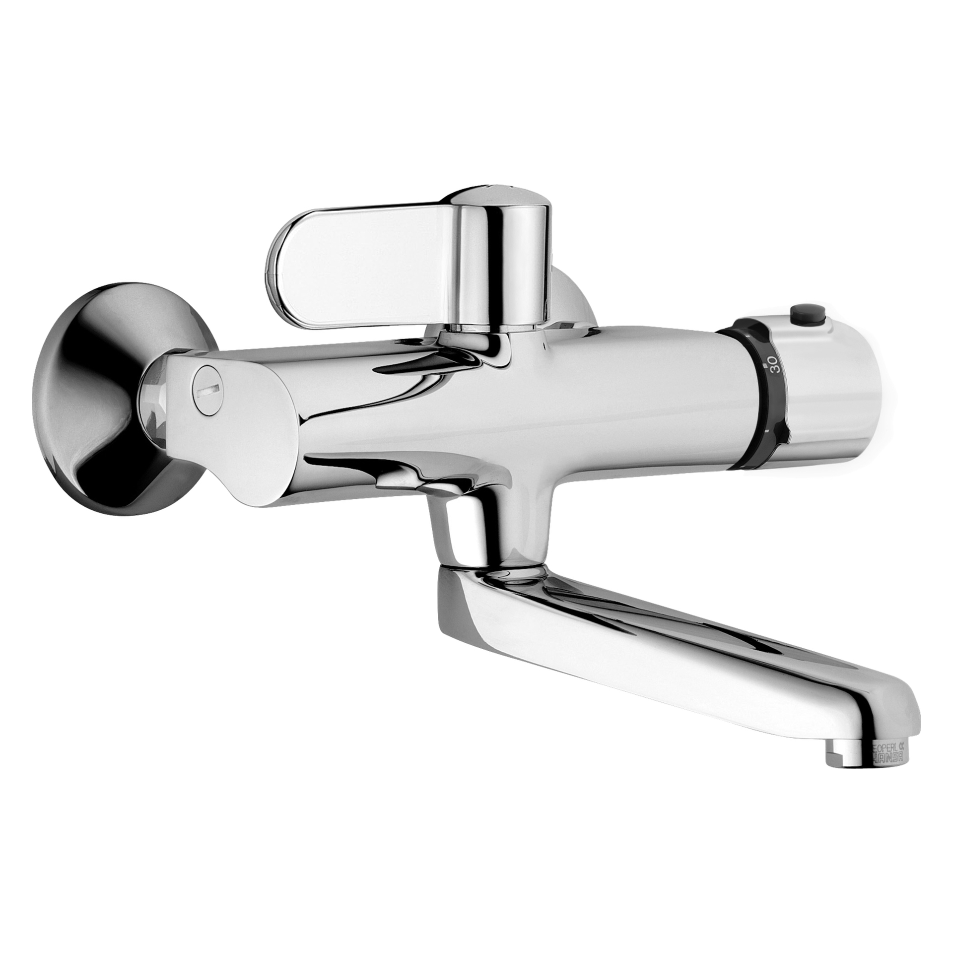 Zweihand-Waschtischarmatur „Tempra“ Ausladung 245 mm in Chrom Zweihand-Waschtischarmatur „Tempra“ Ausladung 245 mm in Chrom