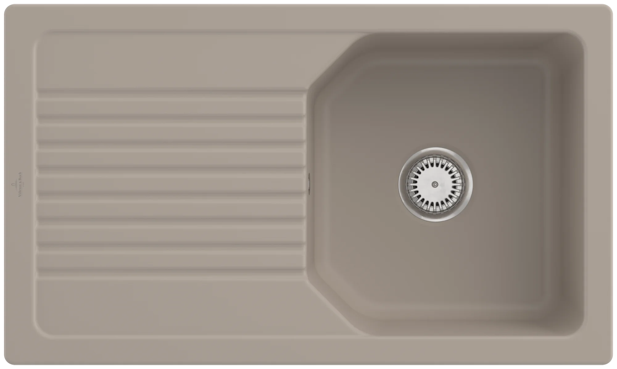 Villeroy & Boch Linara 50 Einbauspüle, 860x510mm, TitanCeram, Almond CeramicPlus