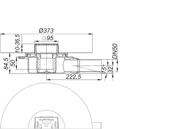 Bodenablauf DallDrain Pure OM, DN 50, 100 x 100 mm Bodenablauf DallDrain Pure OM, DN 50, 100 x 100 mm