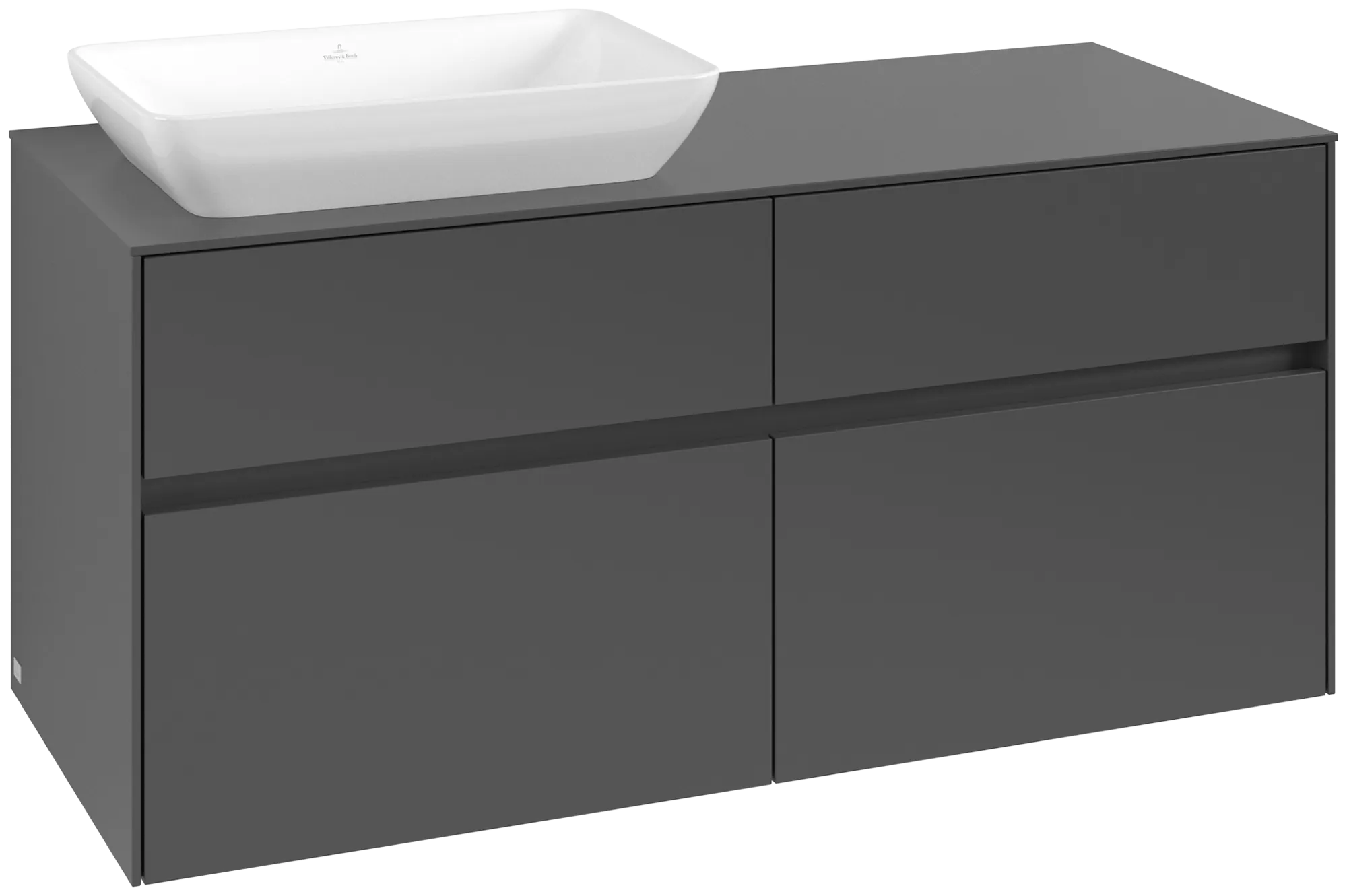 Villeroy & Boch Collaro Waschbeckenunterschrank C11300, 1200x548x500mm, Graphite
