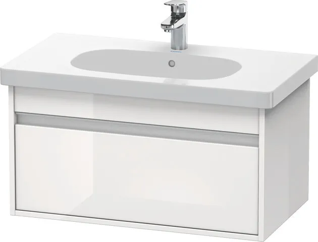 Duravit Waschtischunterschrank wandhängend „Ketho“ 80 × 41 × 45,5 cm Weiß Hochglanz