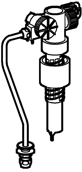 Füllventil 37093, 3/8″, für hoch- und tiefhängende Spülkästen, ohne Versatzausgleichsstück, Abdeckkappe, Drossel Füllventil 37093, 3/8″, für hoch- und tiefhängende Spülkästen, ohne Versatzausgleichsstück, Abdeckkappe, Drossel