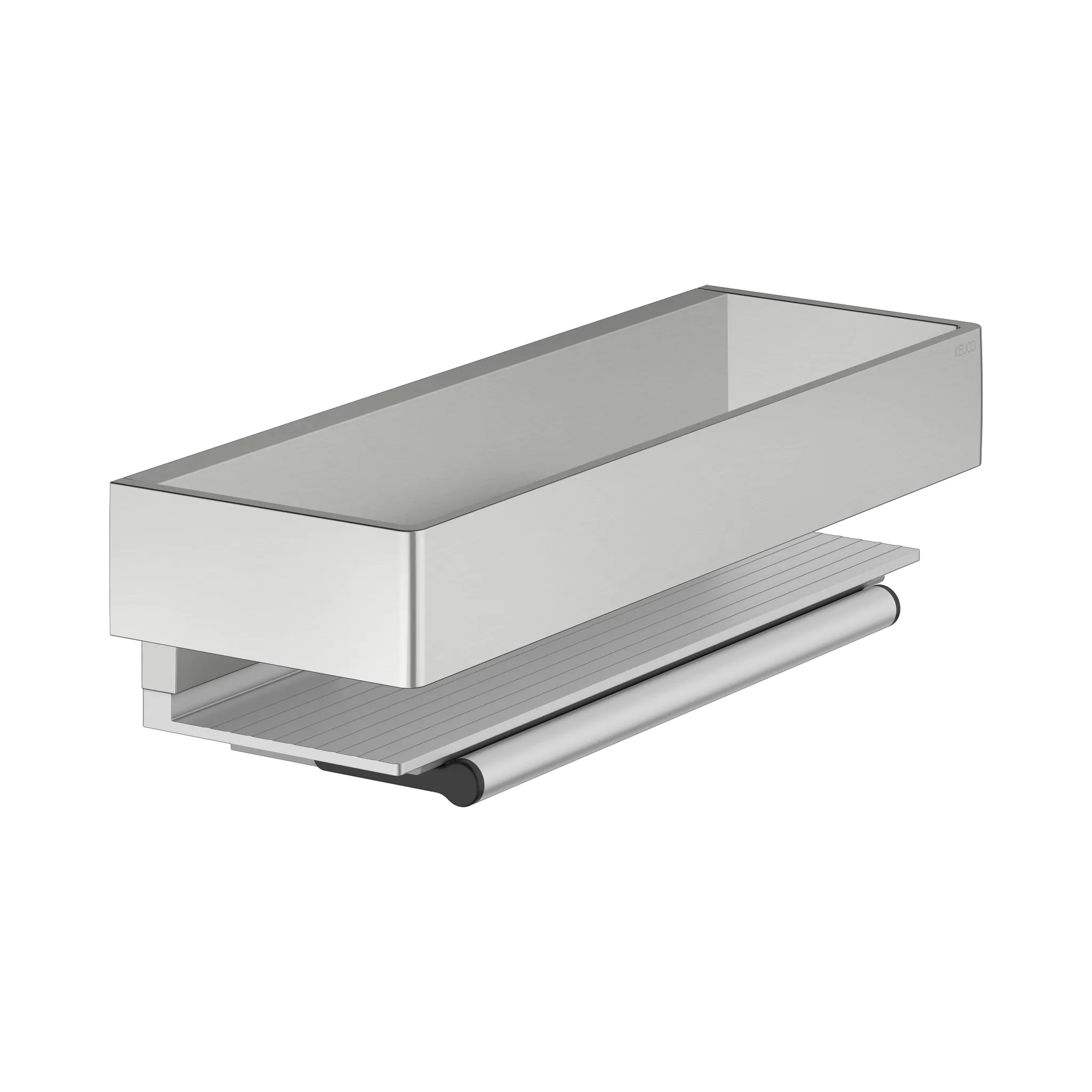 KEUCO EDITION 11 Duschablage mit Glasabzieher Edelstahl-finish / Alu
