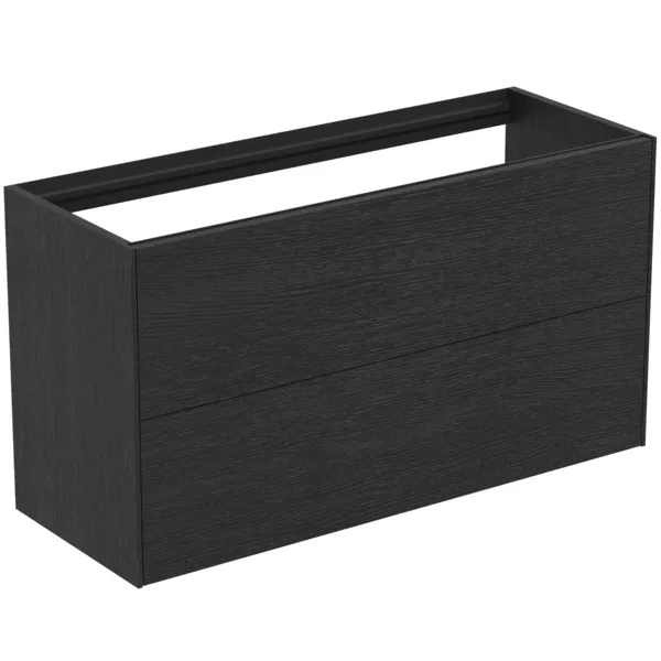 Ideal Standard Waschtischunterschrank „Conca“ 100 × 54 × 37,3 cm Eiche geflammt Furnier Ideal Standard Waschtischunterschrank „Conca“ 100 × 54 × 37,3 cm Eiche geflammt Furnier
