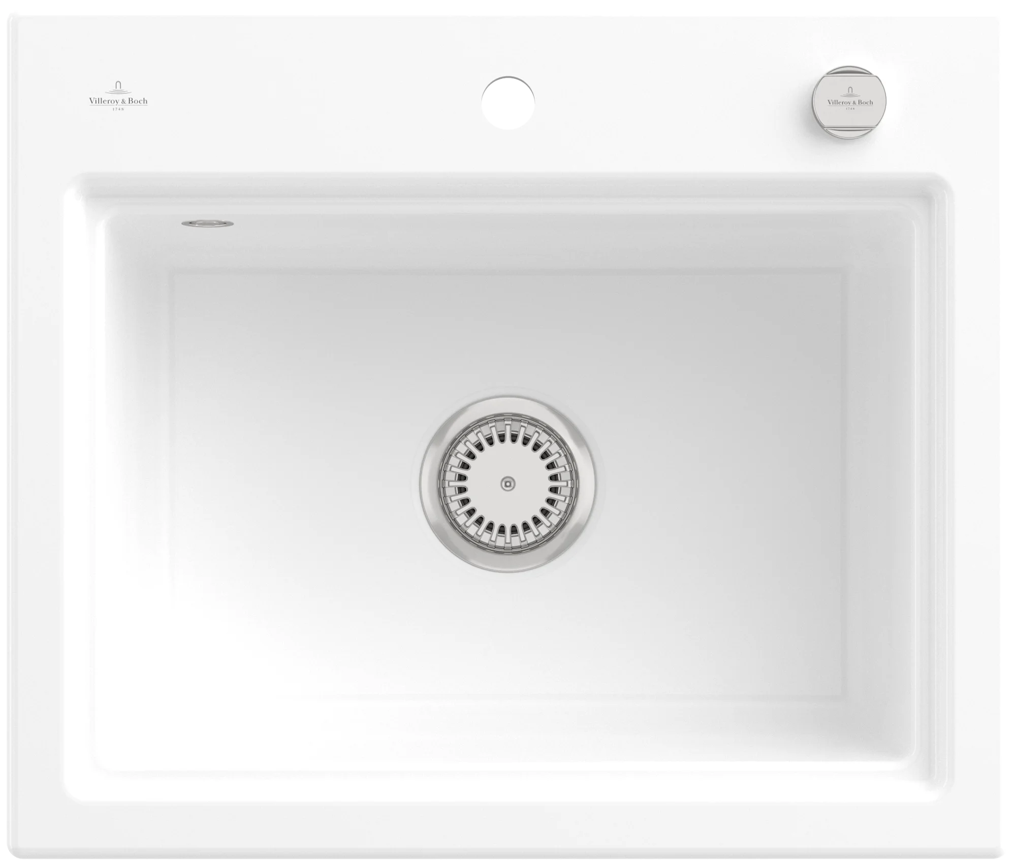 Villeroy & Boch Subway Style 60 S 336A02, Einbauspüle, 600 x 510 mm, Snow White CeramicPlus