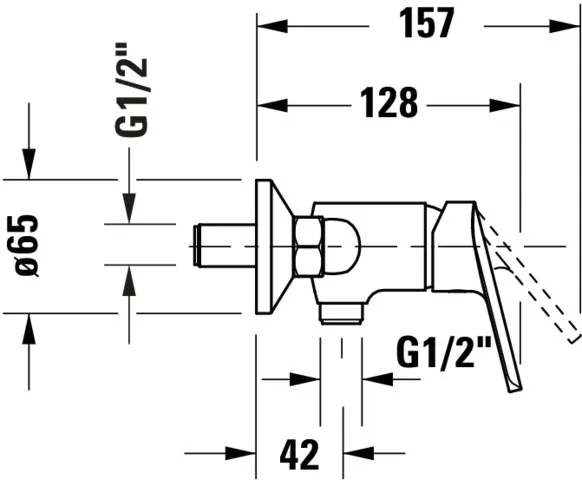 Einhand-Duscharmatur „No.1“ in Chrom Einhand-Duscharmatur „No.1“ in Chrom