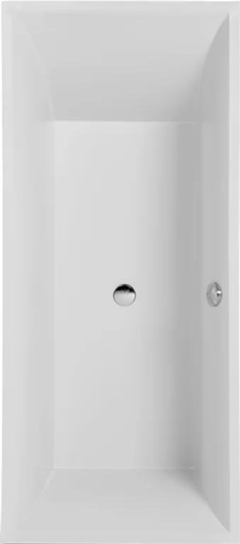 Villeroy & Boch Badewanne „Squaro“ rechteck 170 × 75 cm, Mittelablauf in Weiß Alpin