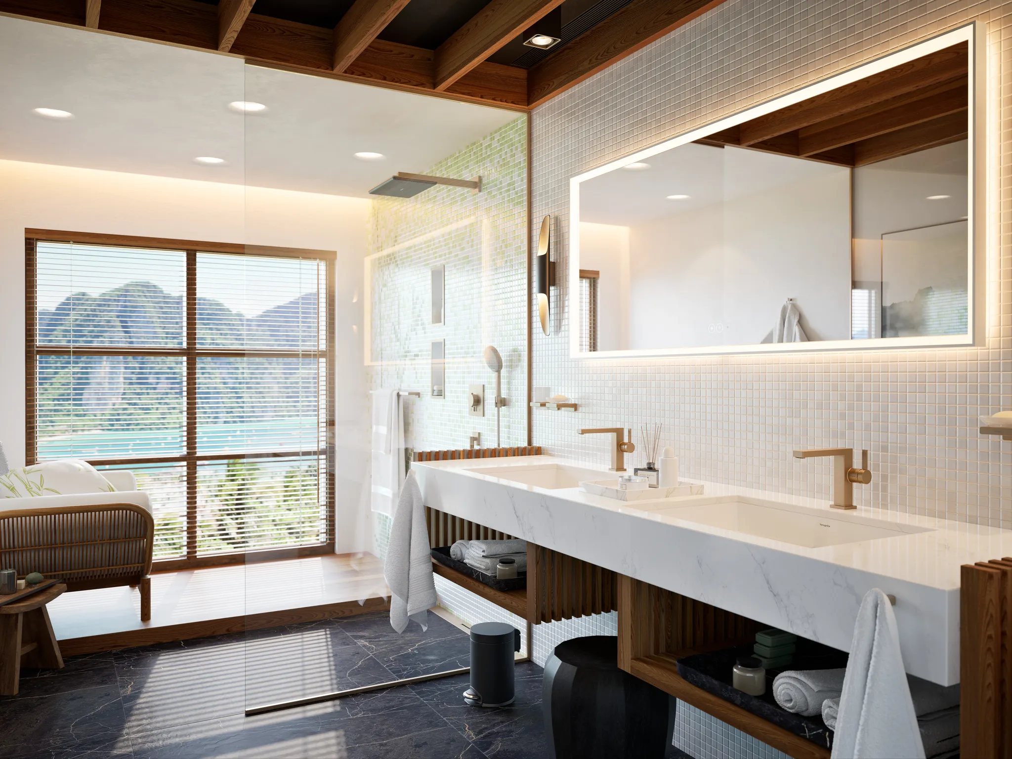 Handbrause „Raindance Alive Select“ 0 l/min in Brushed Bronze Handbrause „Raindance Alive Select“ 0 l/min in Brushed Bronze