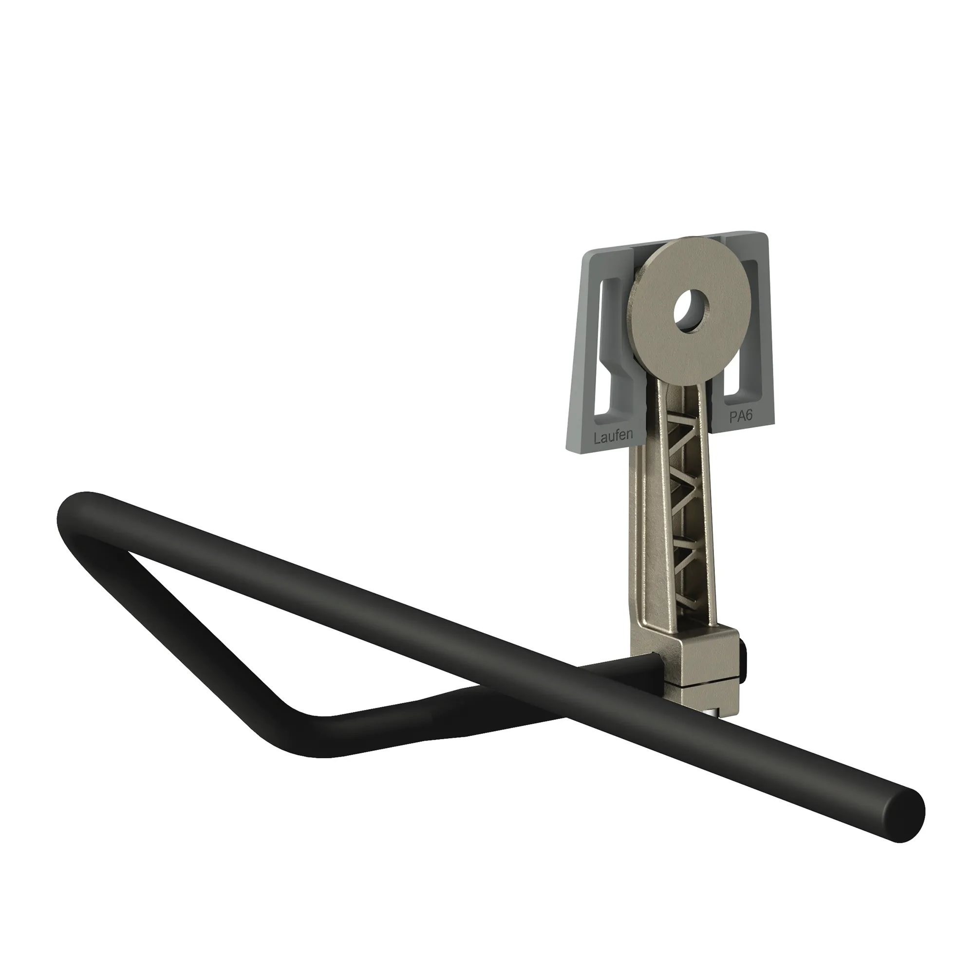 Laufen Handtuchhalter „LANI“ in Aluminium, schwarz matt Laufen Handtuchhalter „LANI“ in Aluminium, schwarz matt