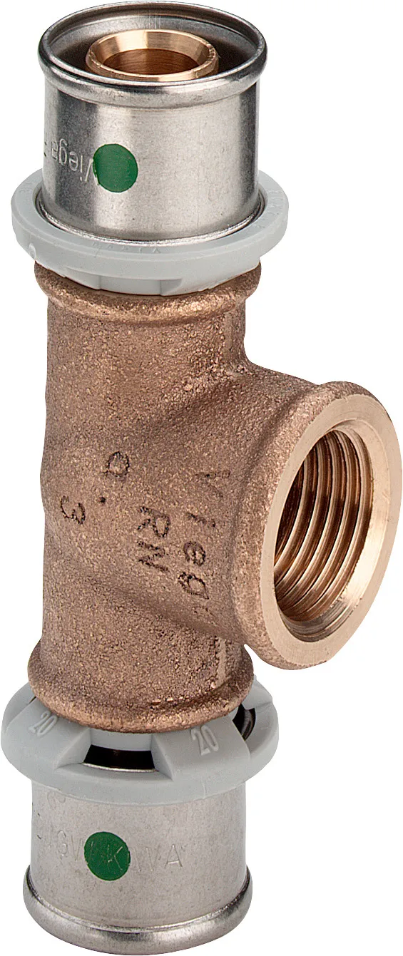 Viega „Sanfix P“ T-Stück mit 2 Muffen und Innengewinde 40 mm × 3/4″ × 40 mm Viega „Sanfix P“ T-Stück mit 2 Muffen und Innengewinde 40 mm × 3/4″ × 40 mm
