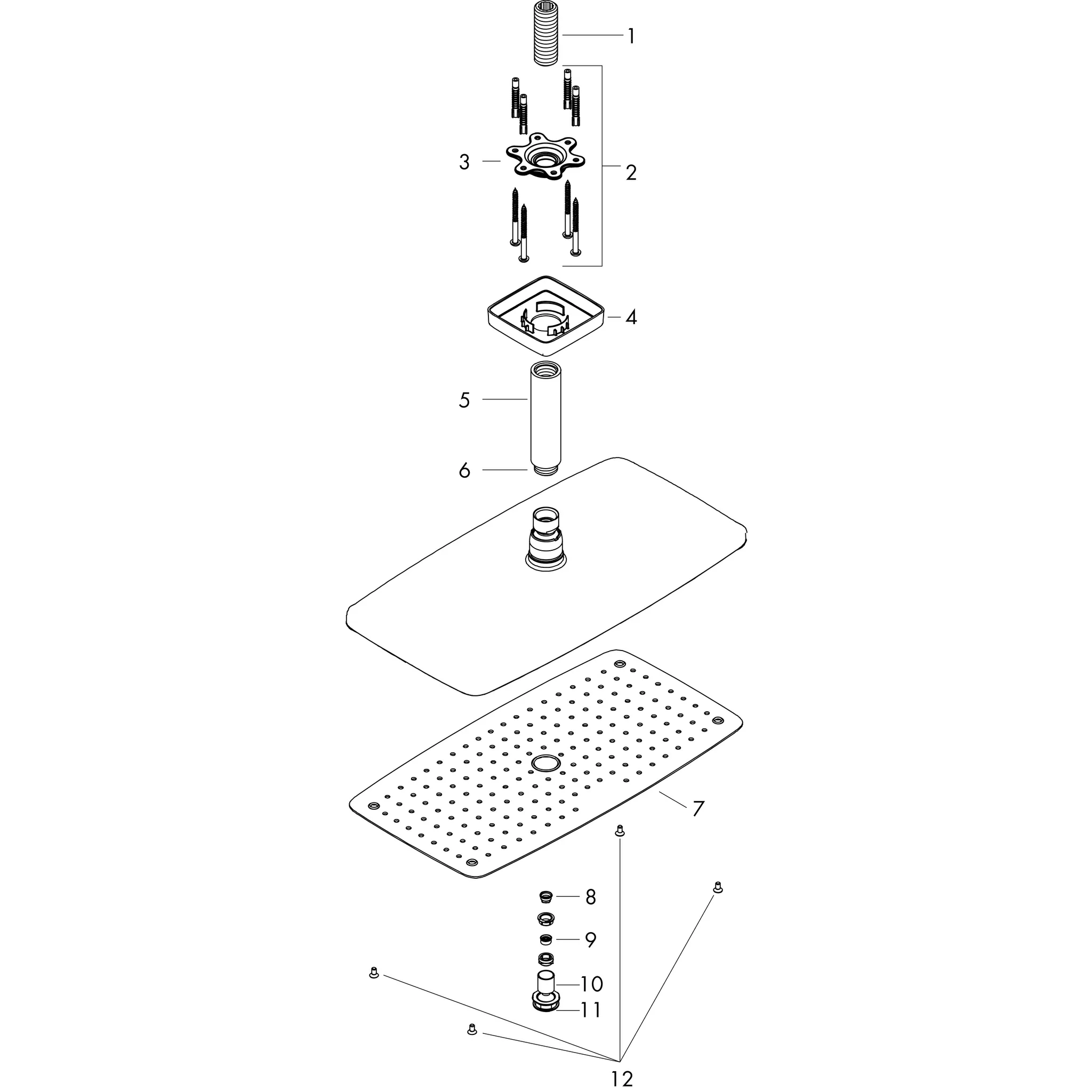 Hansgrohe Raindance E Kopfbrause 360 1jet EcoSmart mit Deckenanschluss, Chrom Hansgrohe Raindance E Kopfbrause 360 1jet EcoSmart mit Deckenanschluss, Chrom