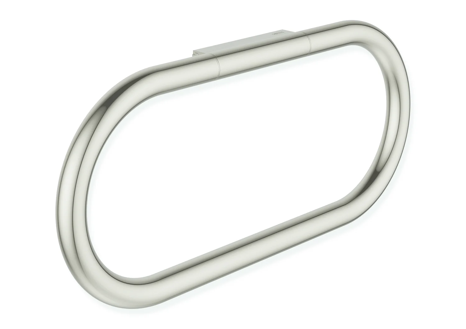 HEWI Handtuchring Serie 480, PVD nickel glänzend, Breite 270 mm, Höhe 125 mm, Durchmesser 15 mm