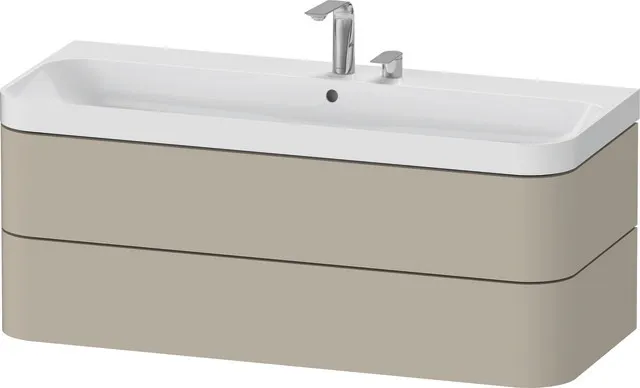 Duravit Waschtischunterschrank c-shaped Set wandhängend „Happy D.2 Plus“ 117,5 × 48 × 49 cm