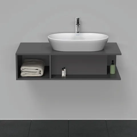 Duravit Waschtischunterschrank wandhängend „D-Neo“ 100 × 26 × 55 cm Graphit Matt