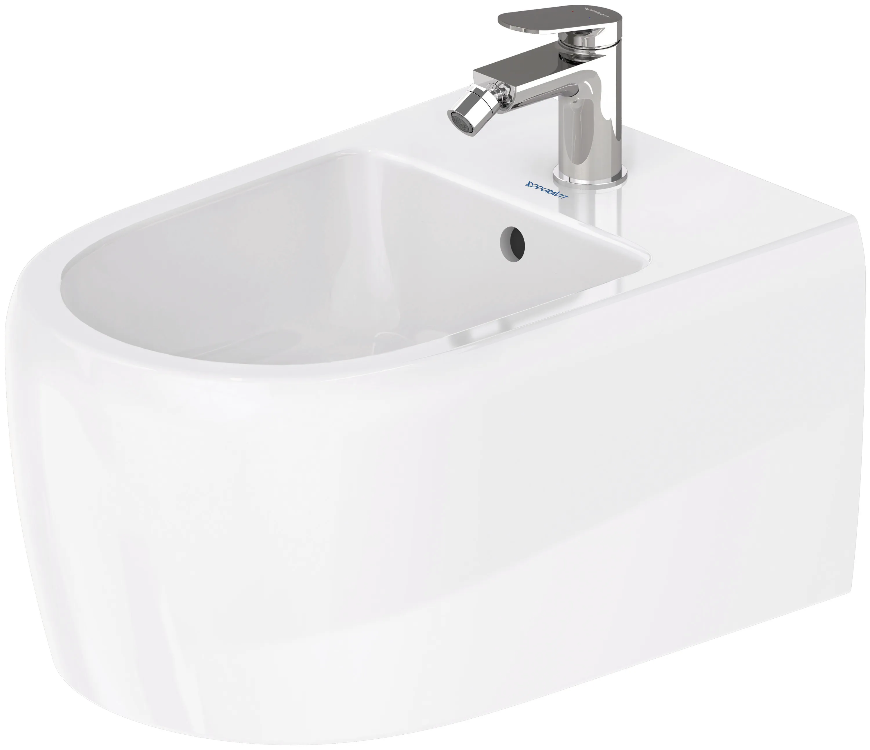 Duravit Wand-Bidet „Qatego“, Befestigung sichtbar 38,5 × 57 × 28,5 cm