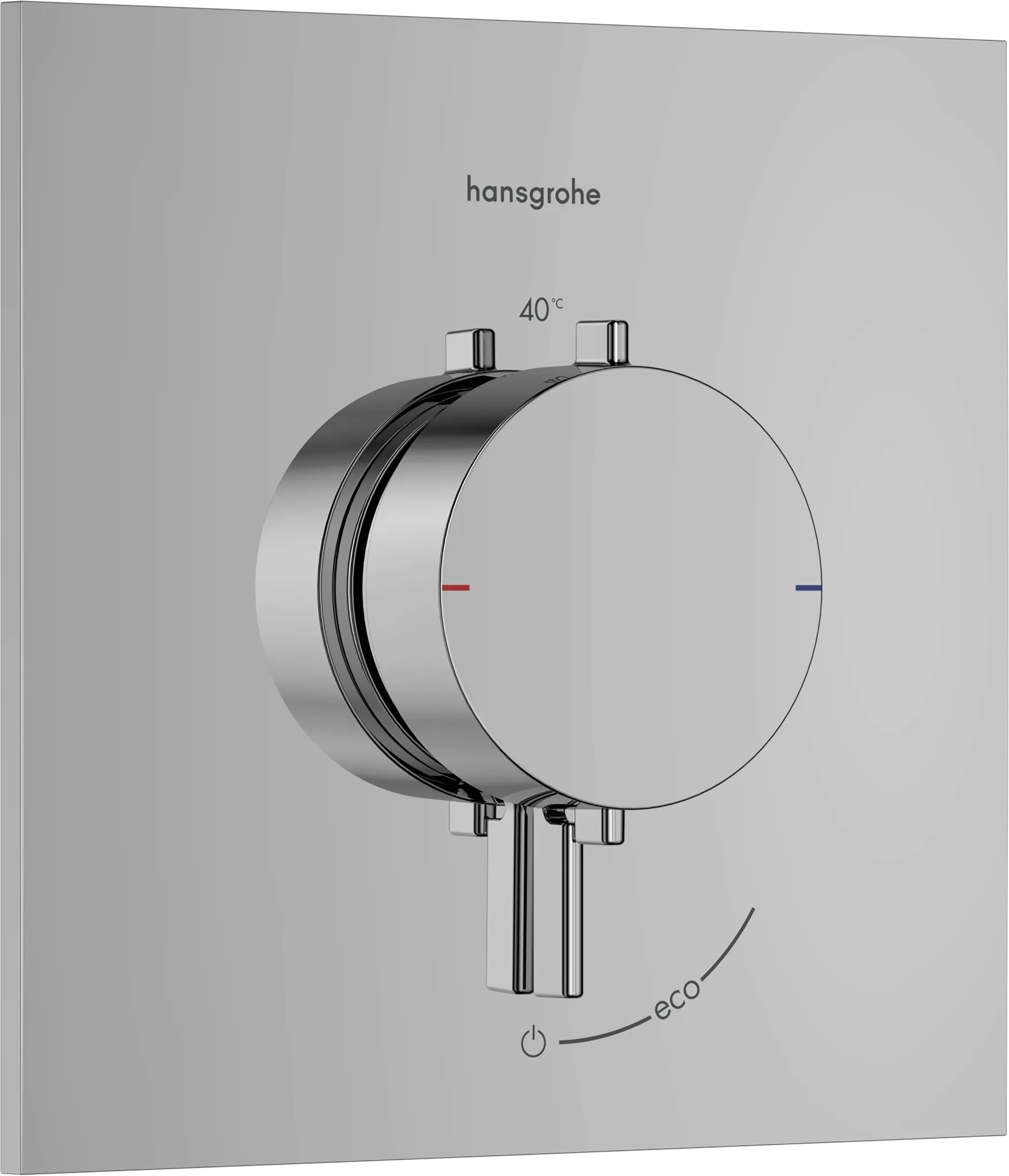 Hansgrohe Ecostat Comfort E Thermostat Unterputz für 1 Verbraucher, Chrom