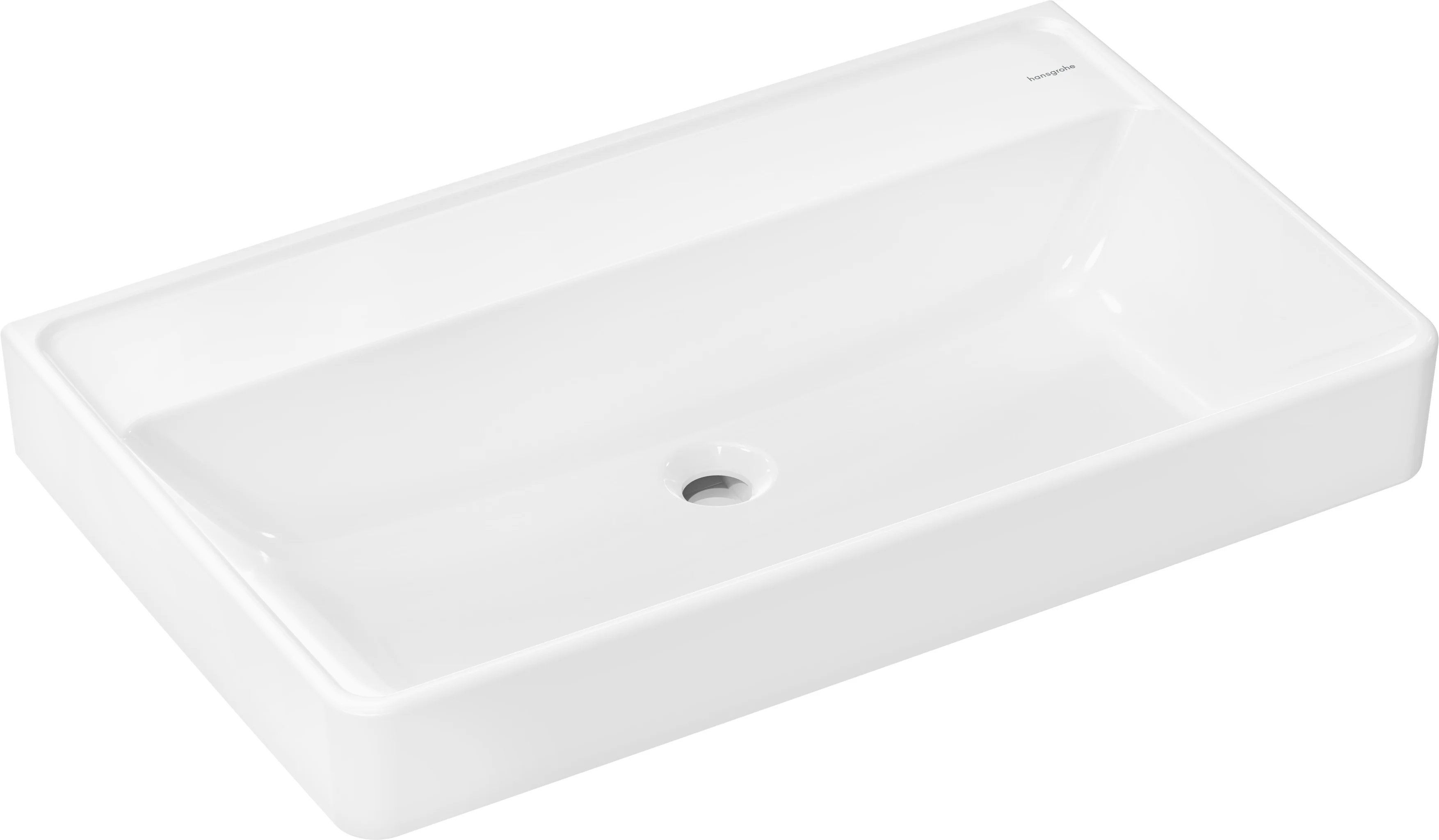 Hansgrohe Xanuia Q Waschtisch 800x480x105 mm, glänzend, Keramik, wandhängend, ohne Hahnloch und Überlauf