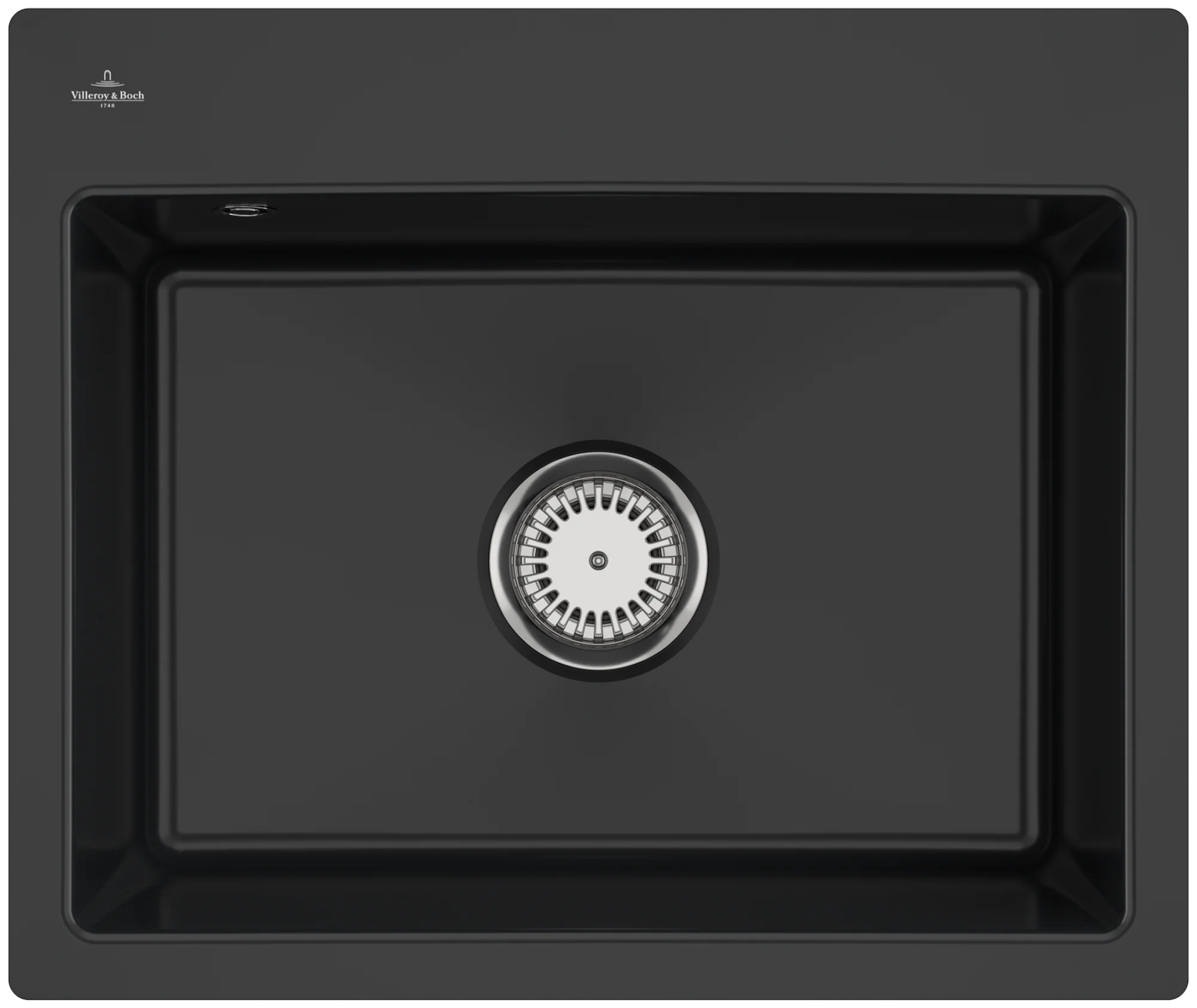 Villeroy & Boch Subway 60 S flat 33091F, flächenbündige Spüle, 565x475mm, Pure Black Villeroy & Boch Subway 60 S flat 33091F, flächenbündige Spüle, 565x475mm, Pure Black