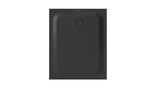 Bette rechteck Duschwanne „BetteUltra“ 1100 × 900 mm mit BetteAntirutsch Pro, ohne Oberflächenveredelung, mit Minimum-Wannenträger, in Anthracite