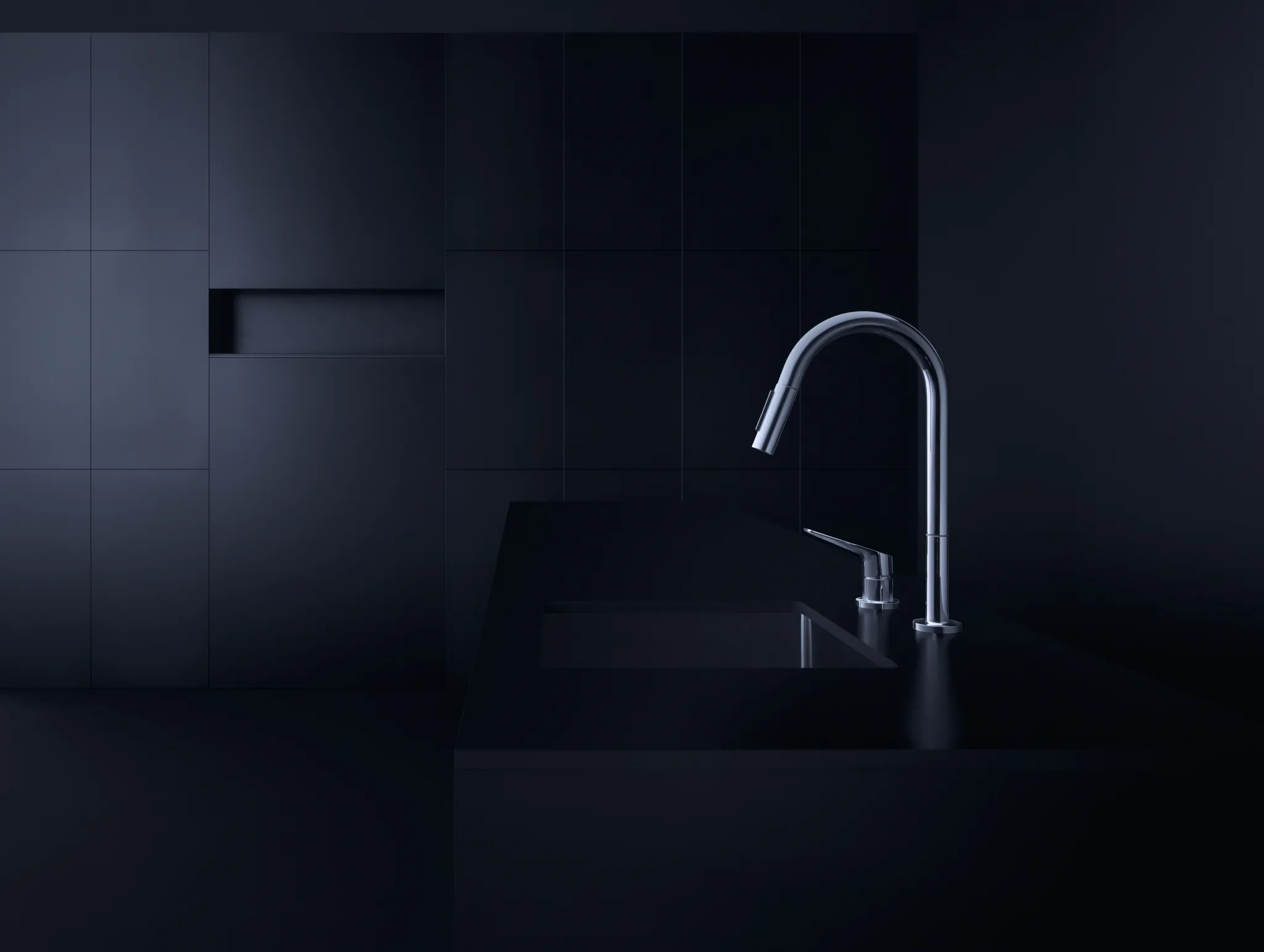 Hansgrohe AXOR Citterio M Küchenmischer 220 mit Ausziehbrause, Chrom Hansgrohe AXOR Citterio M Küchenmischer 220 mit Ausziehbrause, Chrom