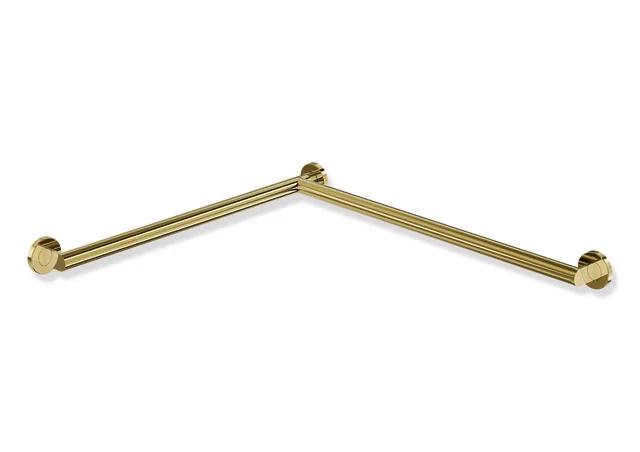 HEWI Dusch- und Wannenhandlauf System 900, PVD Gold glänzend, 32 mm Durchmesser, 647 mm Länge, 70 mm Tiefe, rechts HEWI Dusch- und Wannenhandlauf System 900, PVD Gold glänzend, 32 mm Durchmesser, 647 mm Länge, 70 mm Tiefe, rechts