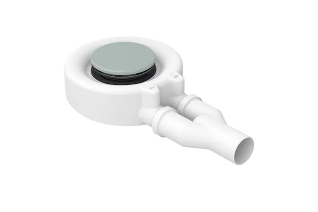 Bette Ablaufgarnitur für Duschwannen „BetteScope“ Modell B574 ⌀ 90 × 80 mm, ohne Überlauf in Salvia