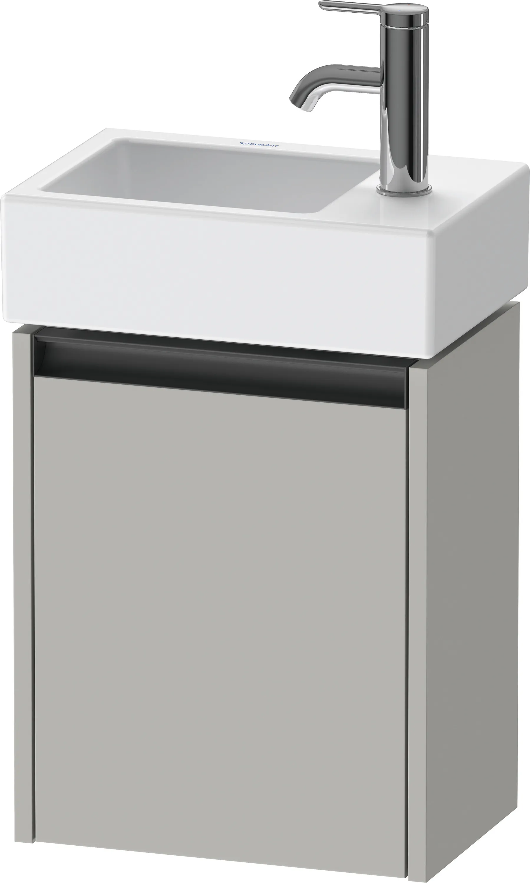 Duravit Waschtischunterschrank wandhängend „Ketho.2“ 36,4 × 44 × 23,8 cm in Betongrau Matt