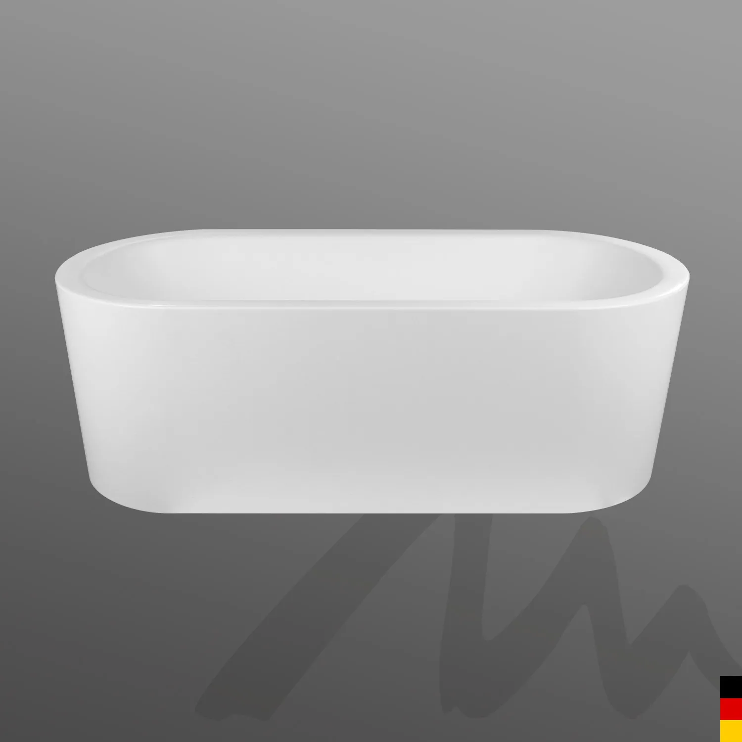 Mauersberger Badewanne „levo duo“ 1800 × 800 mm in Weiß