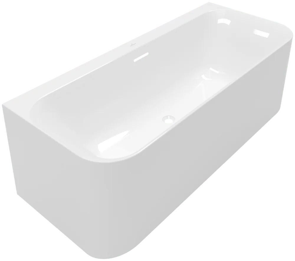 Villeroy & Boch Vorwand-Badewanne Loop & Friends UAE180LSFSA2V, Weiß Alpin, Acryl, 1800 x 800 mm