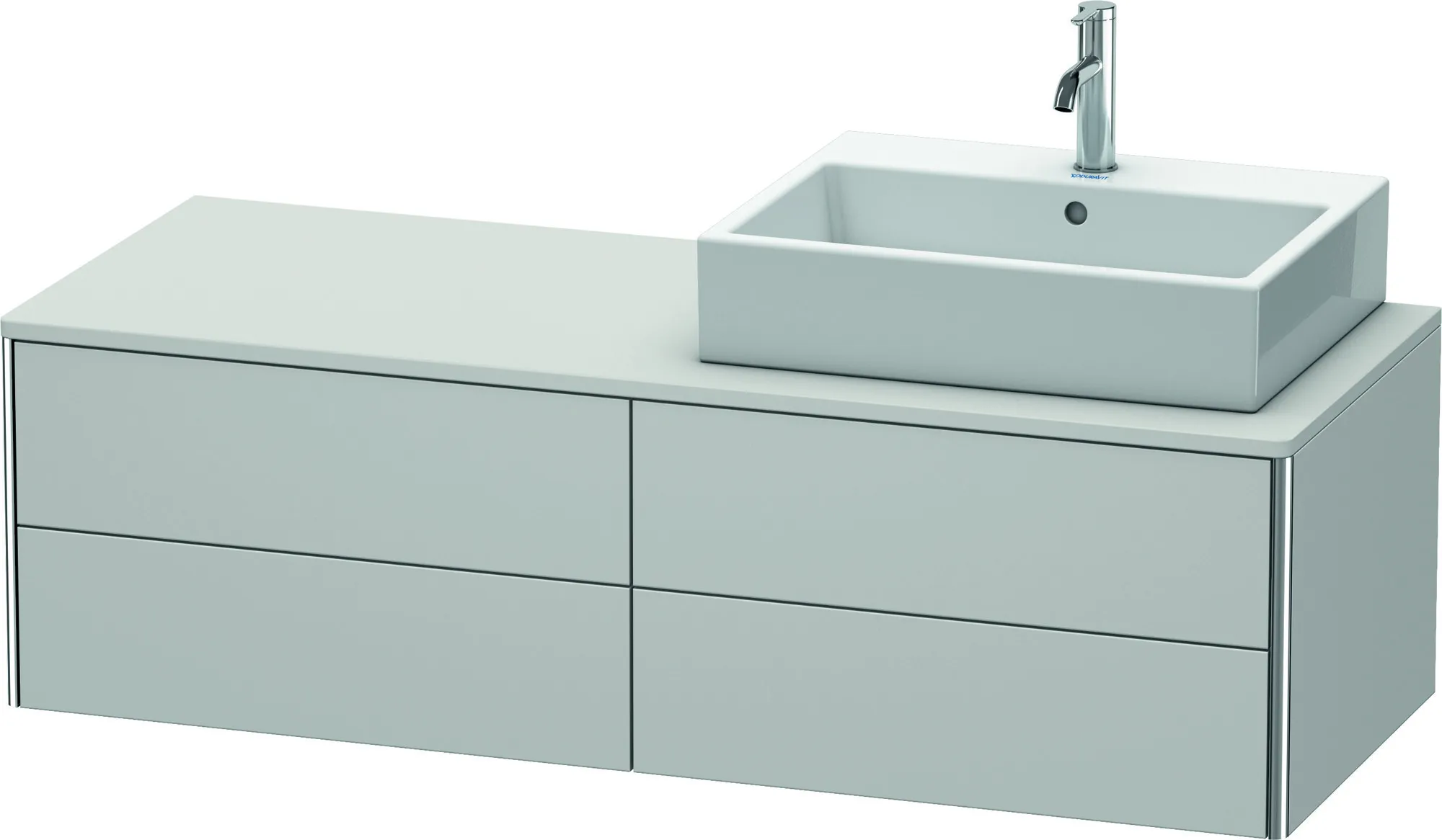 Duravit Waschtischunterschrank wandhängend „XSquare“ 140 × 40 × 54,8 cm Nordic Weiß Seidenmatt Duravit Waschtischunterschrank wandhängend „XSquare“ 140 × 40 × 54,8 cm Nordic Weiß Seidenmatt