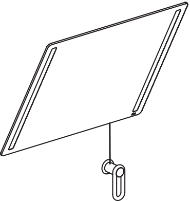 HEWI Kippspiegel „Serie 801“ 60 × 54 cm in Koralle