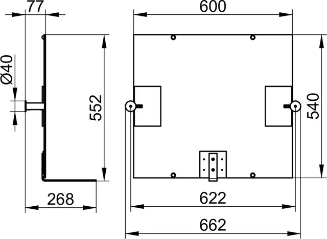 KEUCO Kristallspiegel „Plan Care“ 66,2 × 54 cm, ohne Beleuchtung in verchromt