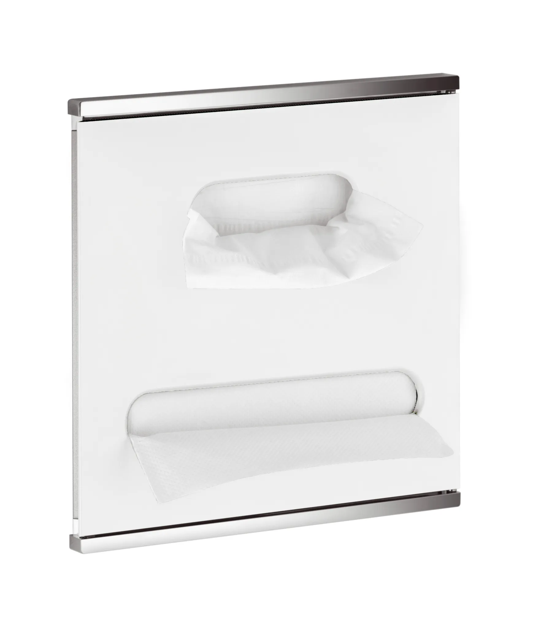 Plan Integral Modul Waschtisch 3 Anschlag links 326 x 325 x 143 mm verchromt/weiß