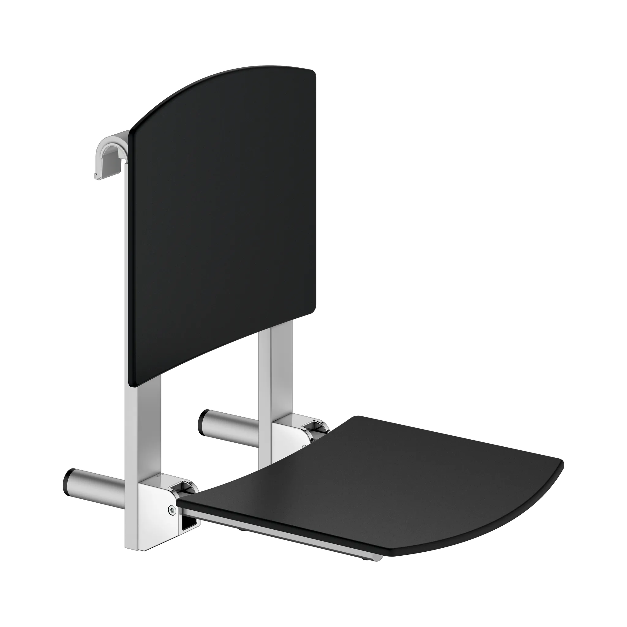 KEUCO Universalartikel Care Klappsitz silber-eloxiert/schwarz KEUCO Universalartikel Care Klappsitz silber-eloxiert/schwarz