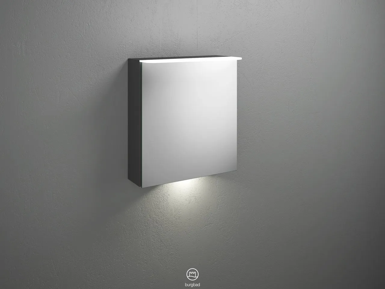 Burgbad Spiegelschrank Badu SFUA060, 310x600x665 mm, LED-Aufsatzleuchte 4200 K, beidseitig verspiegelt Burgbad Spiegelschrank Badu SFUA060, 310x600x665 mm, LED-Aufsatzleuchte 4200 K, beidseitig verspiegelt