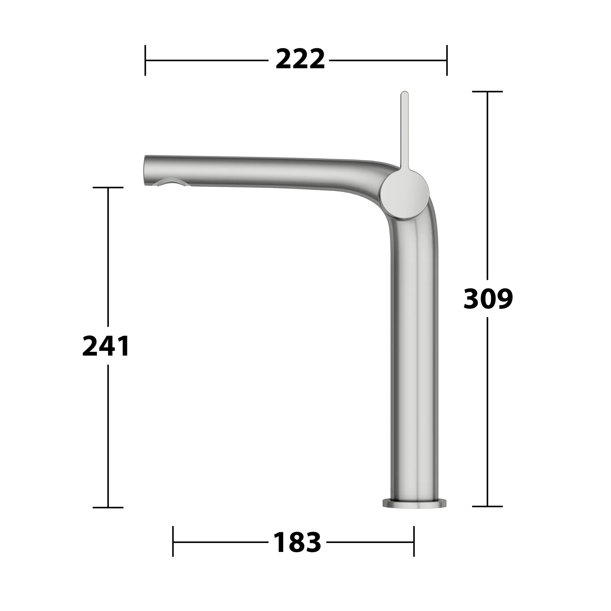 KEUCO EDITION 400 Einhebel-Waschtischmischer 240, Edelstahl-finish KEUCO EDITION 400 Einhebel-Waschtischmischer 240, Edelstahl-finish